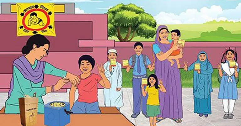 ঢাকায় শিশুদের বিনামূল্যে টাইফয়েড টিকা