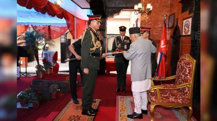 নেপাল সেনাবাহিনীর সম্মানসূচক ‘জেনারেল’ হলেন ভারতের সেনাপ্রধান